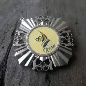 Medali Perak Kejuaraan PON XVIII Riau 2012 Silver Enamel